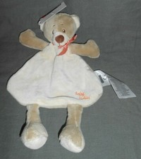 KIK ERGEE  SCHMUSETUCH SCHNUFFELTUCH BÄR ROT KARIERTE SCHLEIFE  !! NEU !!