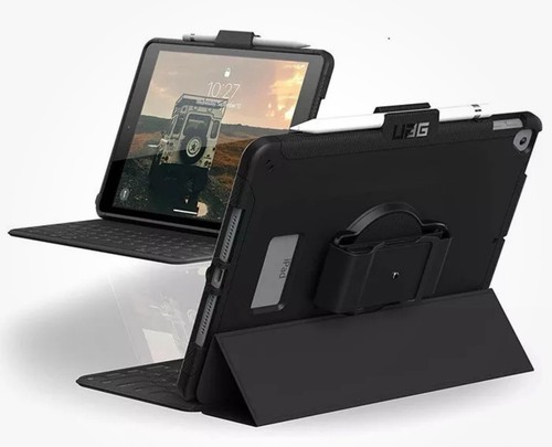 UAG Scout Apple iPad (10.2') (9th/8th/7th Gen) with Handstrap Case - Black (1219 - Picture 3 of 3