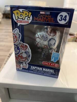 Funko Pop Art Series Marvel Captain Marvel Target Exclusive
