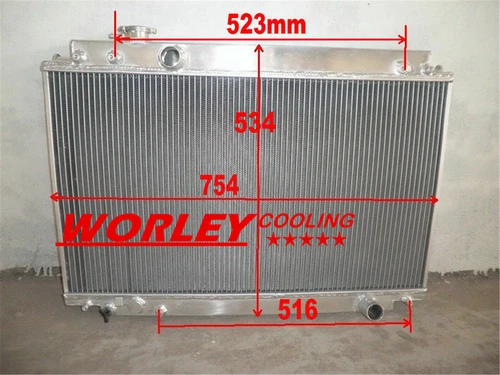 VIC-radiator & 10" FANS FOR LEXUS SC300 JZZ30 93-98/TOYOTA SOARER JZZ31 MT 91-00 - Picture 4 of 9