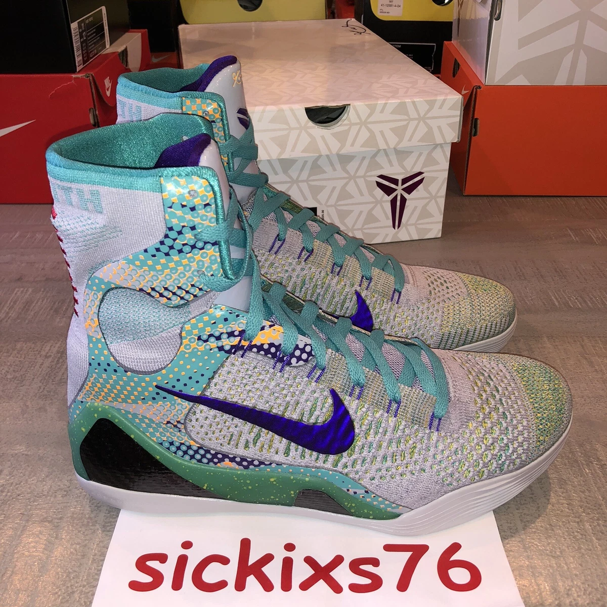 DS Men's NIKE KOBE IX ELITE 'Hero Draft Day Expression' Sz 11 [630847 005]