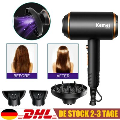 Profi Haartrockner Haarfön Ionen Fön Stylingdüse Diffusor 1700W mit 3Stylingdüse