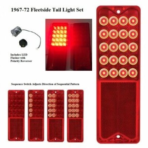 Pair Pickup LED Tail Light Assemblies w/ Housing for 1967-72 Chevy/GMC Truck Pair Pickup LED Tail Light Assemblies w/ Housing for 1967-72 Chevy/GMC Truck