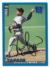 KEVIN TAPANI 1995 UPPER DECK AUTOGRAPHED SIGNED # 229 MINNESOTA TWINS