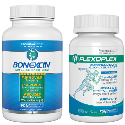 Flexoplex & Bonexcin: Joint & Bone Health Bundle | Dual Support System