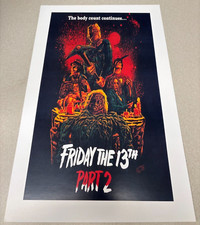 1981 Friday The 13th Part 2 Movie Poster 11X17 Crystal Lake Jason Voorhees