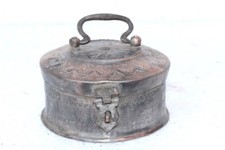 Brass Copper Pandan Box Old Vintage Antique Tableware Collectible