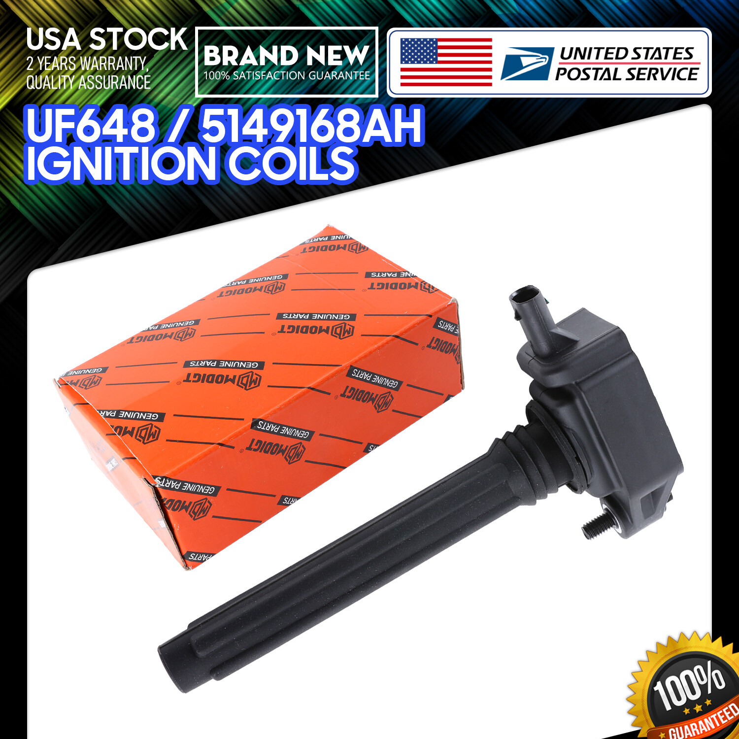 SET OF (1) OEM Ignition Coils 5149168AH For Chrysler Dodge Jeep Ram 3.6 UF648