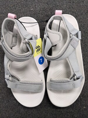 All in Motion Women's Isla Sport Sandals - Straps Gray/Light Pink -SIZE 7 - R3P5
