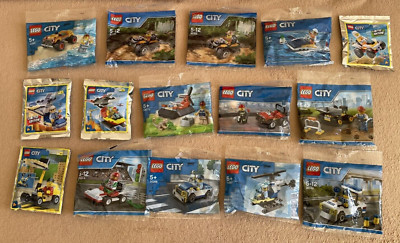 LEGO City Polybag Sammlung (15 Sets) NEU & OVP   Wildlife, Polizei, Feuerwehr...
