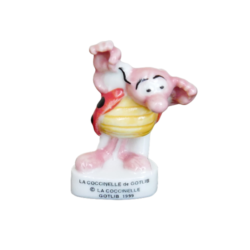 Buste De Gotlib Avec Coccinelle - Sculpture Humoristique