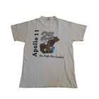 Apollo 11 1969-1994 25th Anniversary Single Stitch T-Shirt White Medium RARE