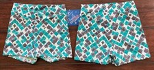 NWT Motionwear Teal V Front Gymnastics Shorts Child Medium  Large