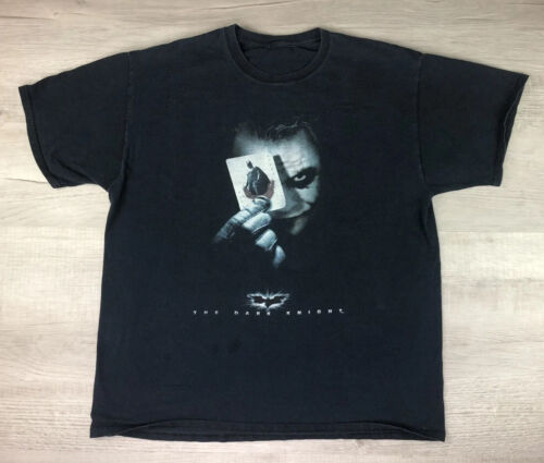 Koszulka męska The Dark Knight Joker czarna Heath Ledger 2008 film promocja rozmiar XL - Zdjęcie 1 z 12