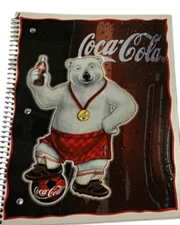 Vintage Coca-Cola Notebook Polar Bear Soccer NEVER USED