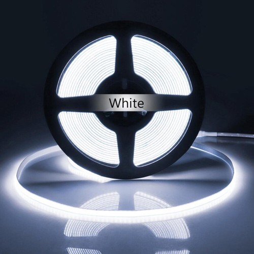 5mm High Density COB LED Strip Lights Tape Cabinet Kitchen Light Rope Flexible - Picture 12 of 20