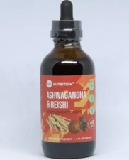 360 Nutrition Liquid Ashwagandha & Reishi Drops Dietary Supplement 4 fl.Oz.