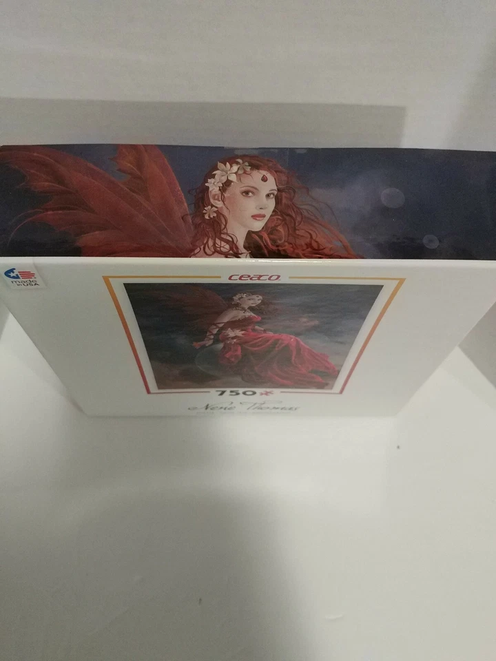 Rompecabezas Crimson Lily-Nene Thomas-Ceaco 750 piezas-Fantasía/Hada/Ciencia Ficción-Nuevo Foto 3 de 4