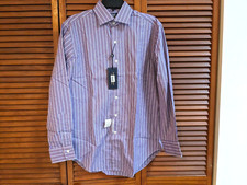 NWT Ralph Lauren Polo Regent Classic Fit Striped Shirt Size 15 - 32/33