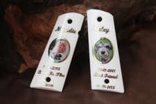 KSD Brand Colt 1911 FIT Model Compatible White Acrylic Customizable Grips