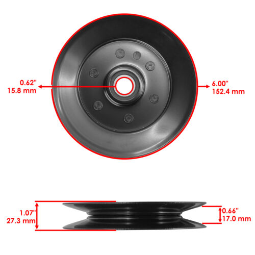 Deck Idler Pulley For Exmark Lazer Z XS Diesel Kubota 66" 72" Zero-Turn Mower - Picture 2 of 7
