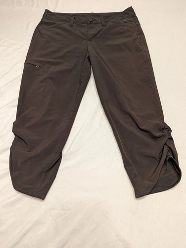Eddie Bauer Pants Womens 6 Cropped Capri Adventure Pockets Front & Back Pullon