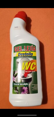 Gel WC Destello à L'eau De Javel, Fraîcheur Eucalyptus, 750ml, Neuf