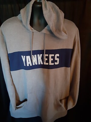 Sweat à Capuche zippé MLB New York Yankees New Era Essential Gris