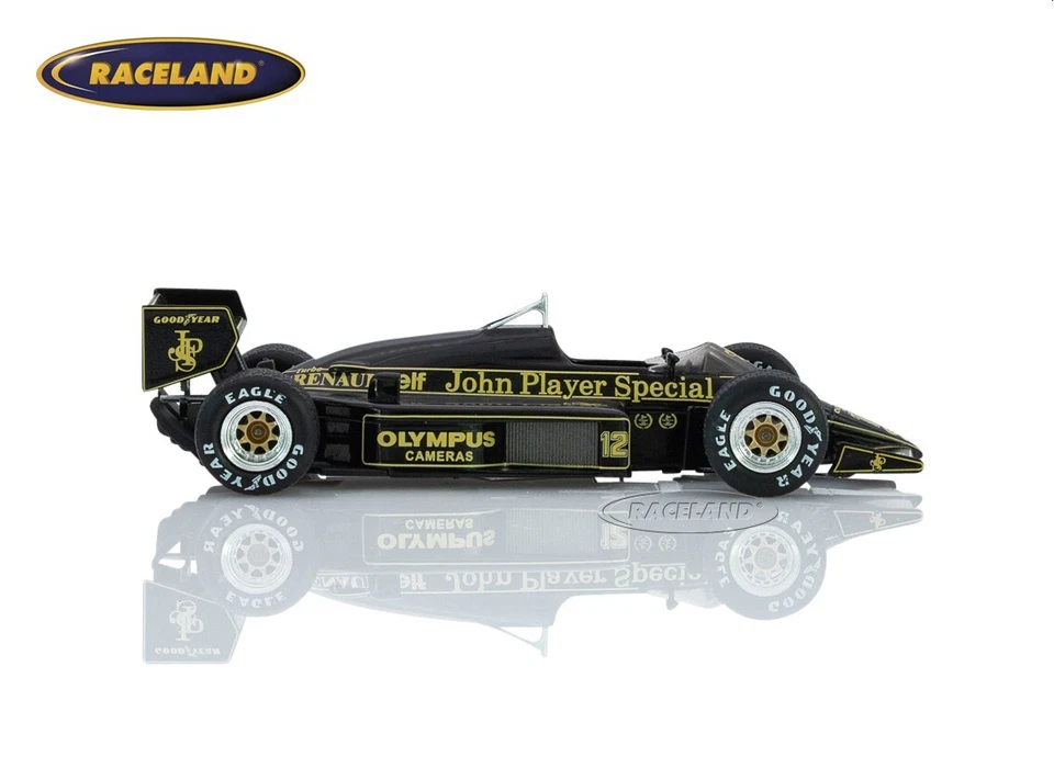 Lotus 97T Renault V6 Turbo F1 JPS vincitore GP Belgio 1985 Ayrton Senna Spark 1:43 - Immagine 4 di 4