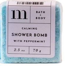 Shower Bomb Steamer Calming with Peppermint by Mixture Bath  Body 2.5 oz