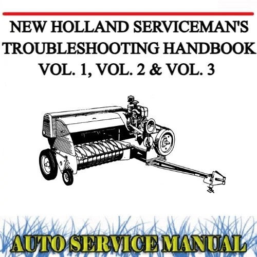 NEW HOLLAND SERVICEMAN'S TROUBLESHOOTING HANDBOOK VOL 1 2 & 3 SERVICE MANUAL~DVD - Picture 1 of 1