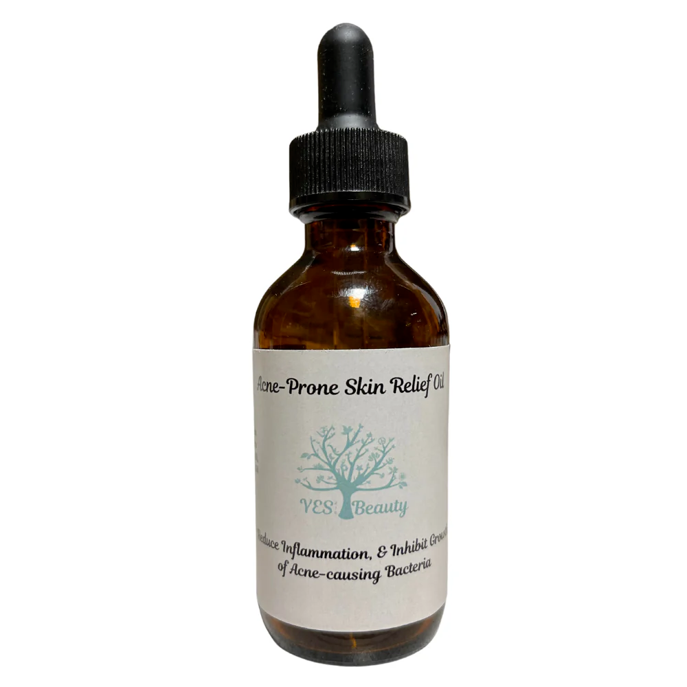 Organic Acne Relief Face Oil with Sunflower Jojoba Rosehip Oils