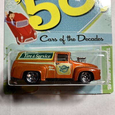 Hot Wheels The 50's Cars of The Decades '56 Ford F-100 Panel Orange