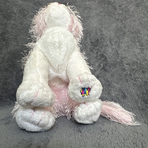 Ganz Webkinz Pink White Cat Plush Stuffed Animal No Code HM189 Fuzzy 8” Need Fix - Picture 5 of 8