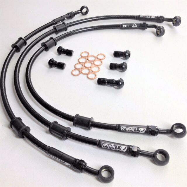 Motorcycle Brake Lines Hoses Vehicle Parts Accessories Honda Vfr400r Nc24 1987 Venhill Stainless Braided Brake Lines Hoses Race Nguyencuongcomputer Com