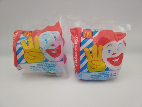 7 X Fisher Price Vintage 1996 McDonald's Macdonalds Happy Meal Toys Train Car... - Picture 7 of 11