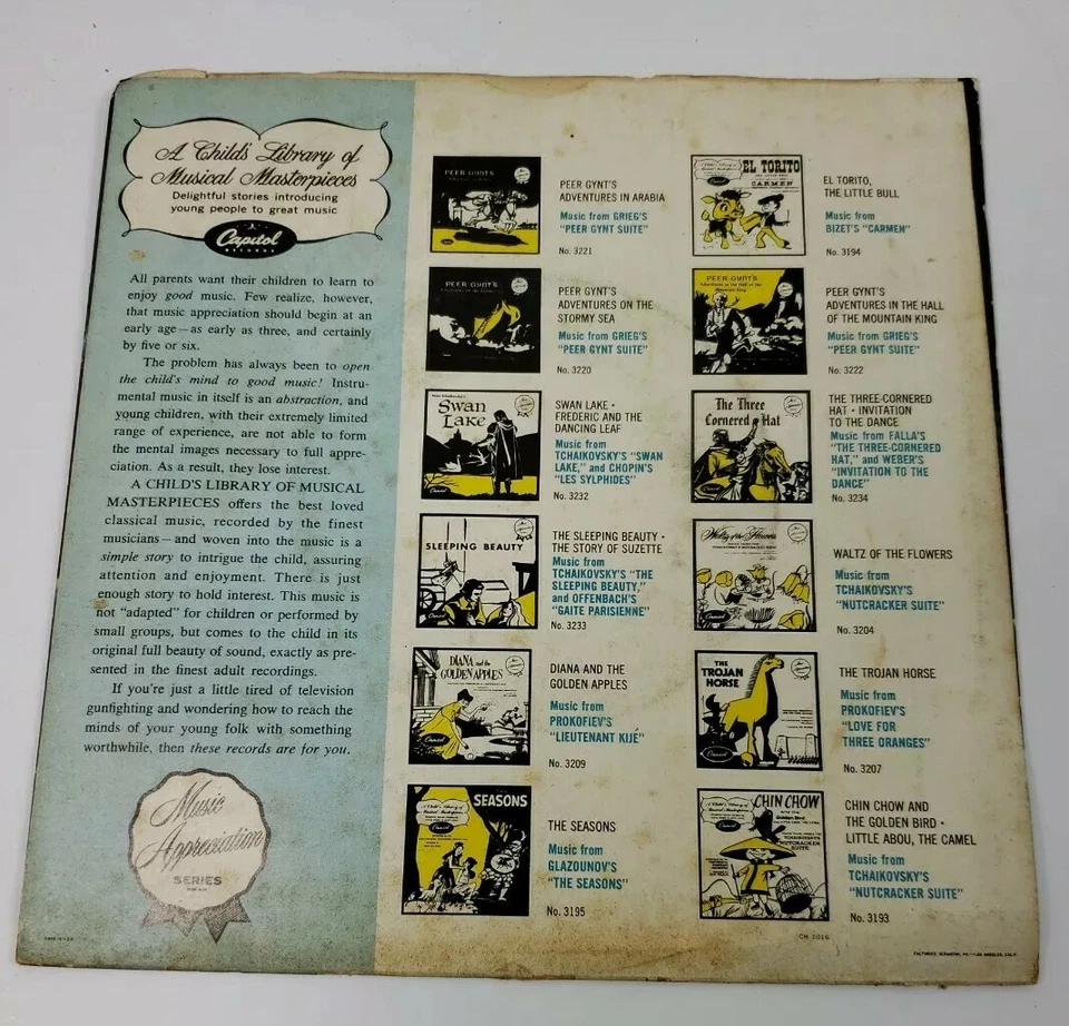 Peter Tchaikovsky's Sleeping Beauty 45rpm Told By Art Gilmore Rare VG+  - Image 4 of 4