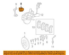 CHRYSLER OEM 06-07 Caravan Front Suspension Brake Components-Caliper 5140830AA