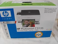 HP Photosmart C3135 All-In-One Inkjet Printer, Scanner, Copier BRAND NEW In Box