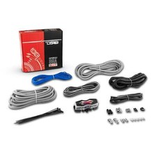 DS18 AMPKIT8/SLV 8-GA CCA Installation Kit for Car Audio Amplifiers Silver