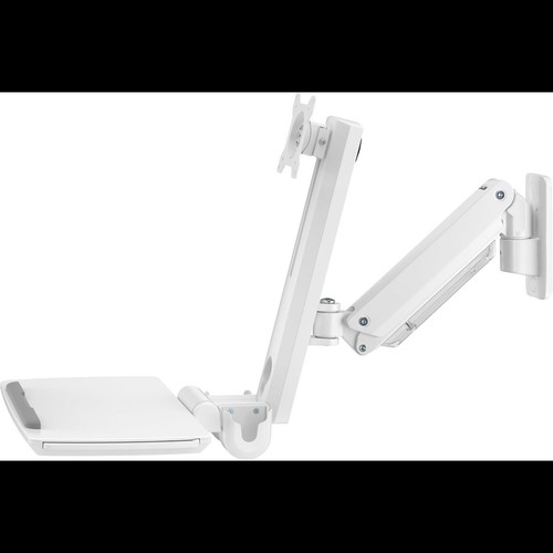 Medical Wall Mount Workstation Folding Keyboard Tray & Sliding Mouse Pad 17-35" - 第 6/14 張圖片
