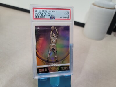 2019 JAYSON TATUM Certified Gold Team GOLD /10 PSA 9 T7133