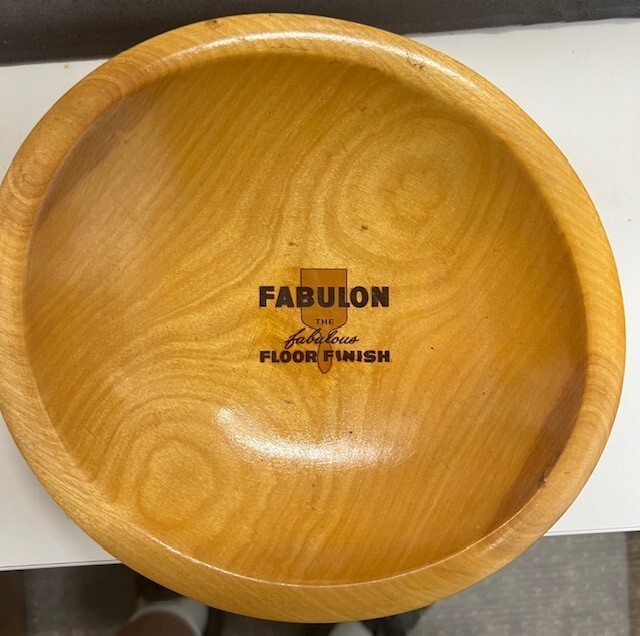 Fabulon Floor Finish wood bowl