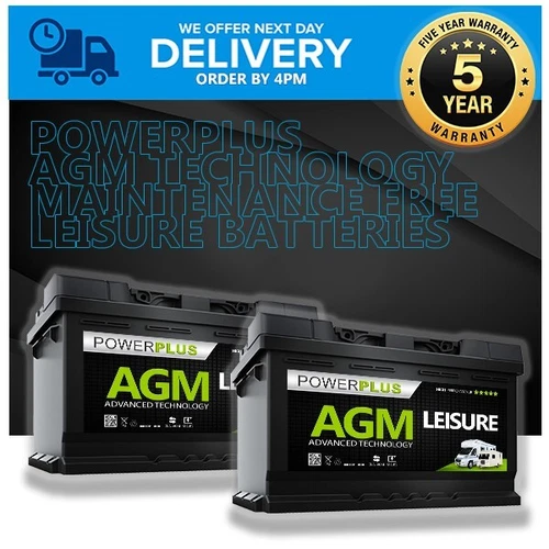 2 x AGM LPX110 - 12v 110ah AGM Technology Leisure Batteries - 5yr Warranty