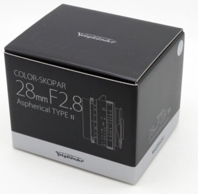 Voigtlander COLOR-SKOPAR 28mm F2.8 Aspherical Type II Black Rim VM mount Leica N