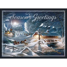 Lang Companies,  Evening Frost by Terry Redlin Classic Christmas Cards