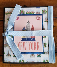 Handmade Scrapbook Junk Journal Folio Album 5.5"x6.25" "Hello New York" Theme