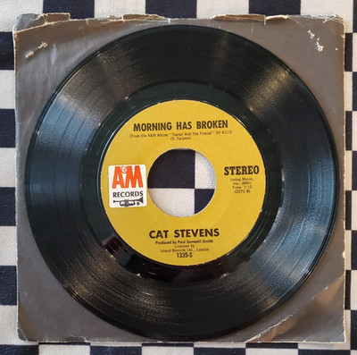 Morning Has Broken / I Want To Live In A Wigwam 7'' by Cat Stevens vinyl 1972 VG+