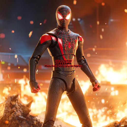 Neu ZD Toys Spider-Man Miles Morales 1/10 Sammlerstück 7 Zoll Actionfigur AUF LAGER - Bild 3 von 15