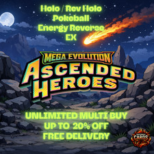Pokemon Ascended Heroes Holo / Rev Holo / Pokeball / Energy Reverse / EX